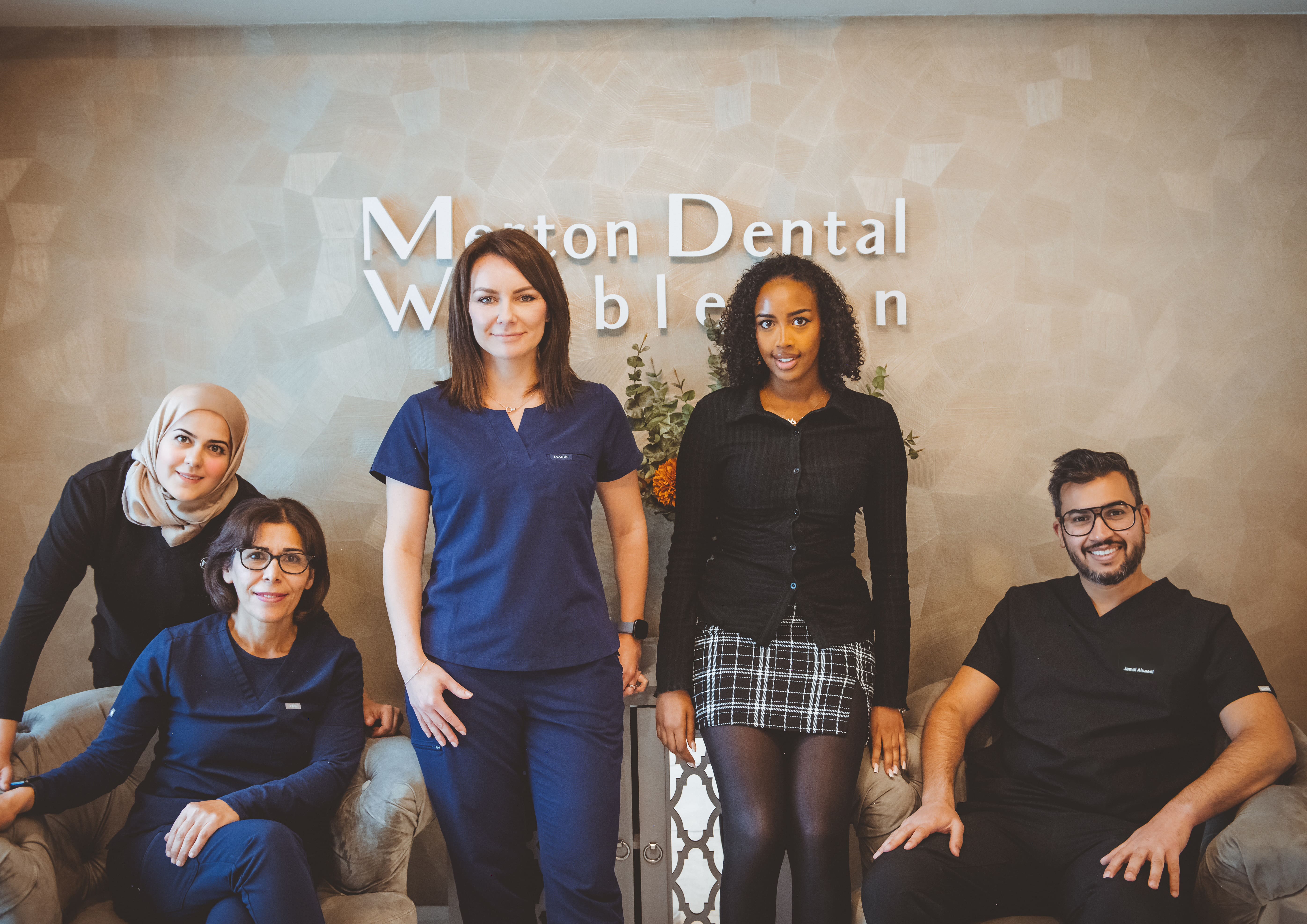 Patient receiving emergency dental treatment at Merton Dental